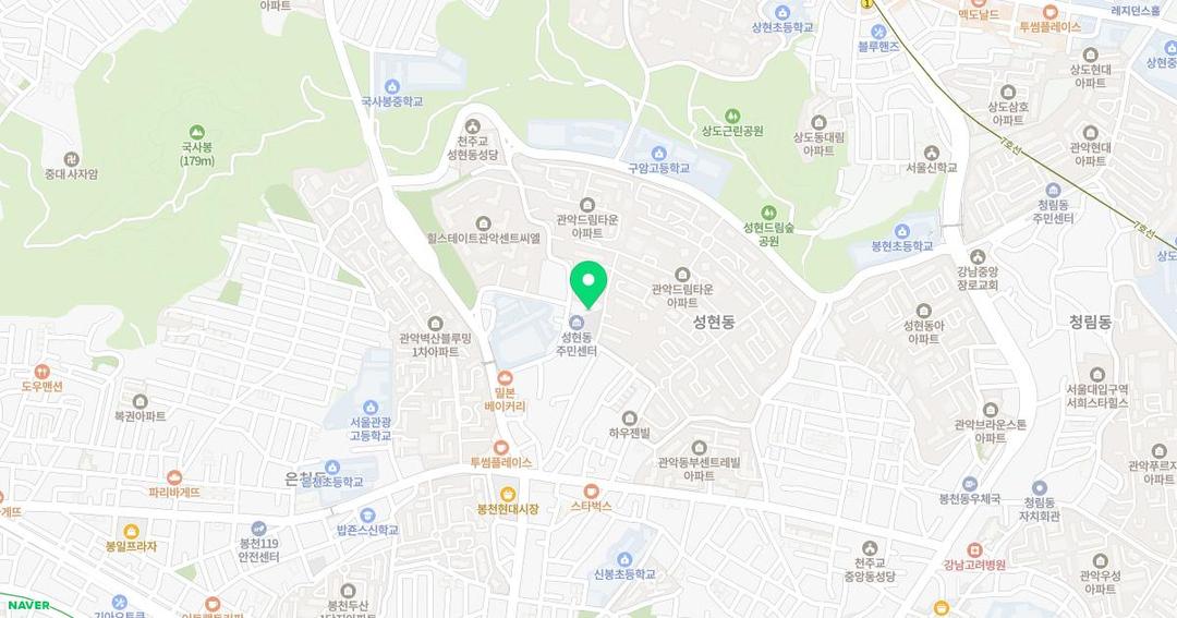 소슬유치원 위치 지도