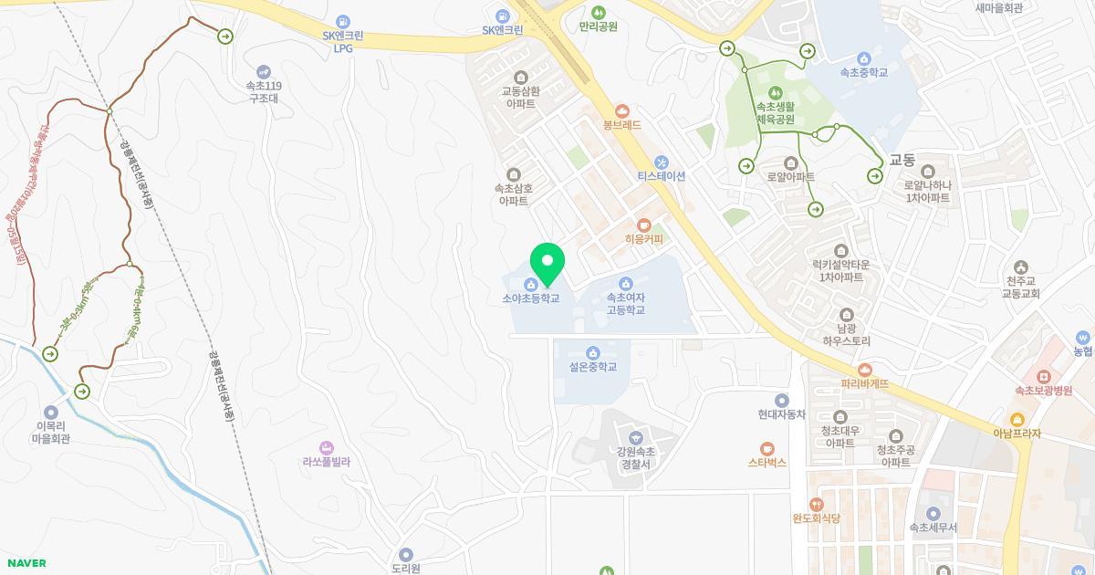 소야초등학교병설유치원 위치 지도