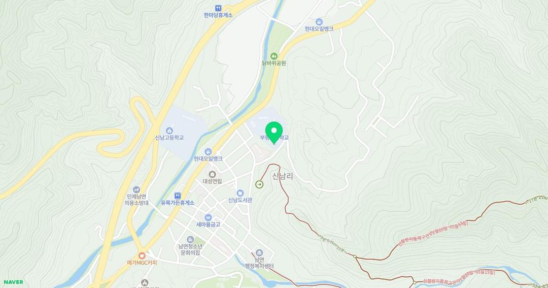 부평초등학교병설유치원 위치 지도
