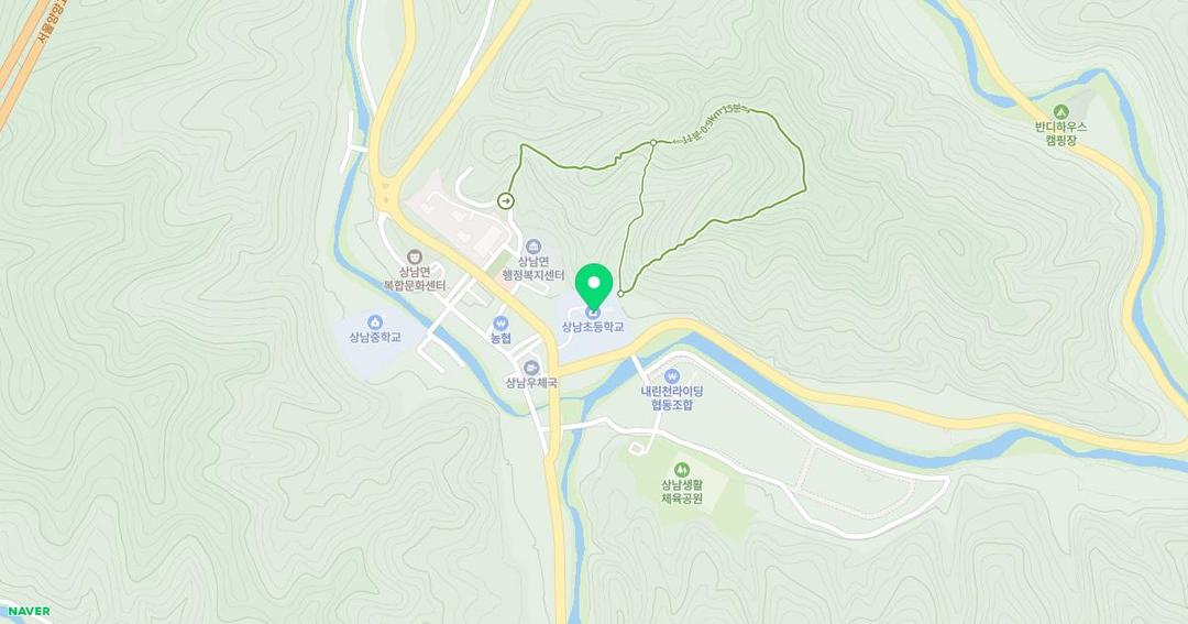 상남초등학교병설유치원 위치 지도