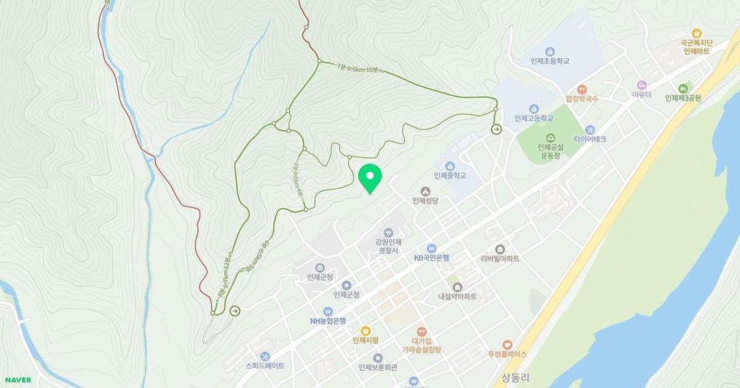 하늘내린유치원 위치 지도