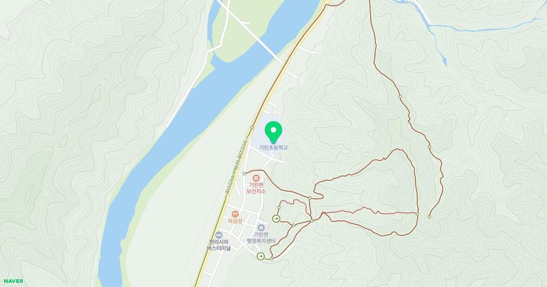 기린초등학교병설유치원 위치 지도