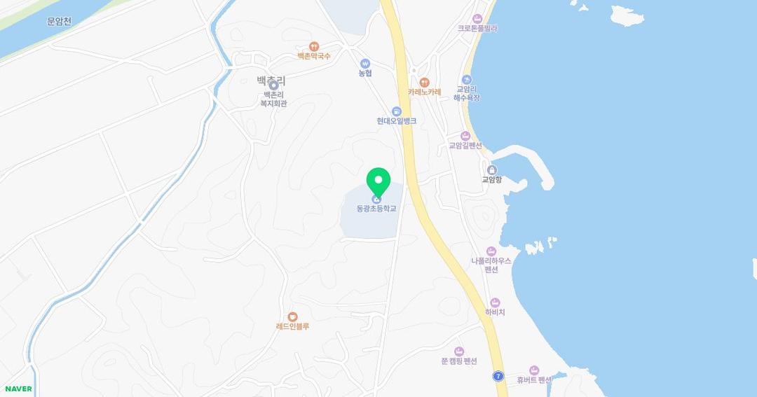 동광초등학교병설유치원 위치 지도
