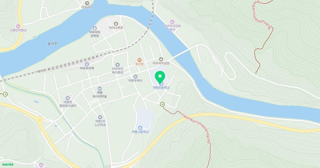 여량초등학교병설유치원 위치 지도