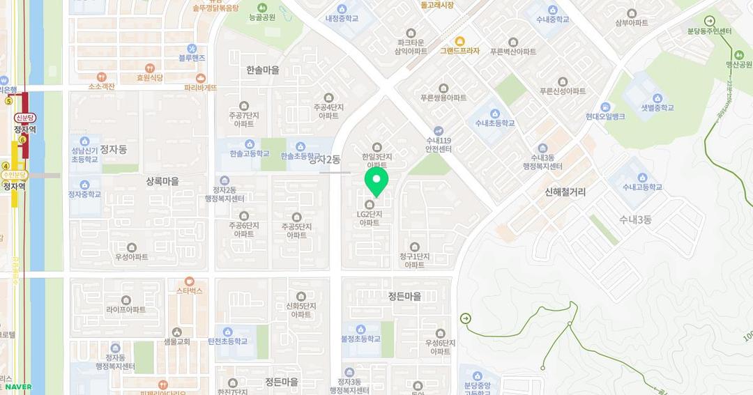 예은유치원 위치 지도