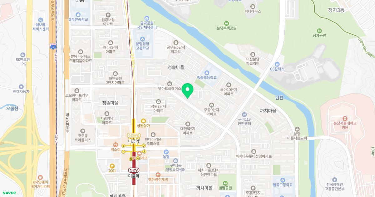 이솔유치원 위치 지도