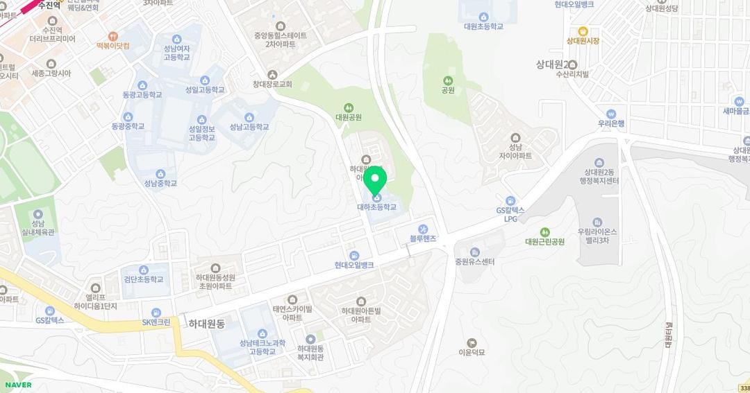 대하초등학교병설유치원 위치 지도