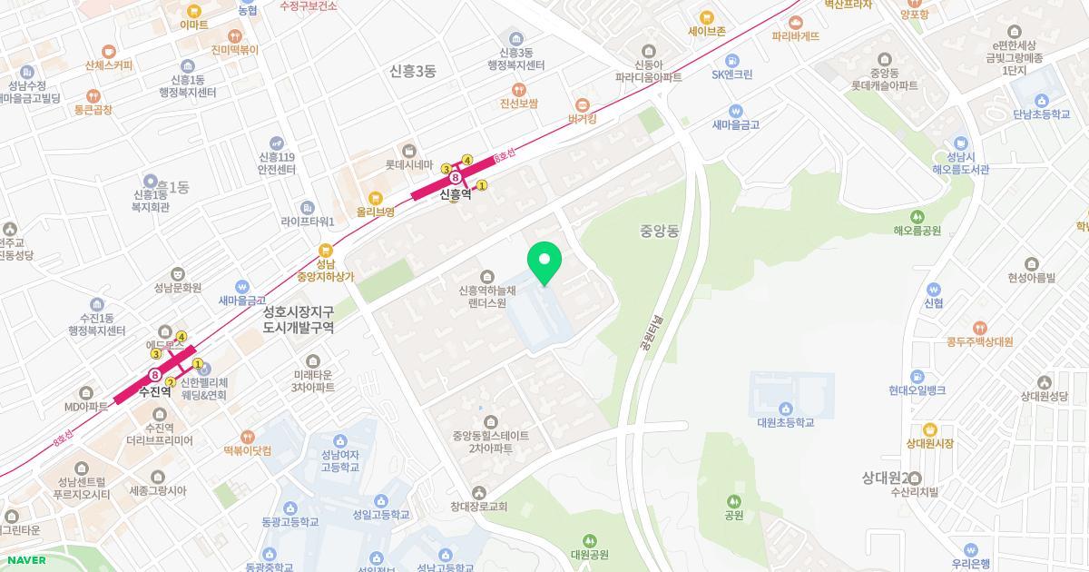 성남제일초등학교병설유치원 위치 지도