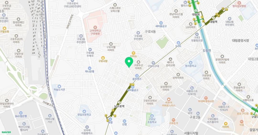 새두산유치원 위치 지도