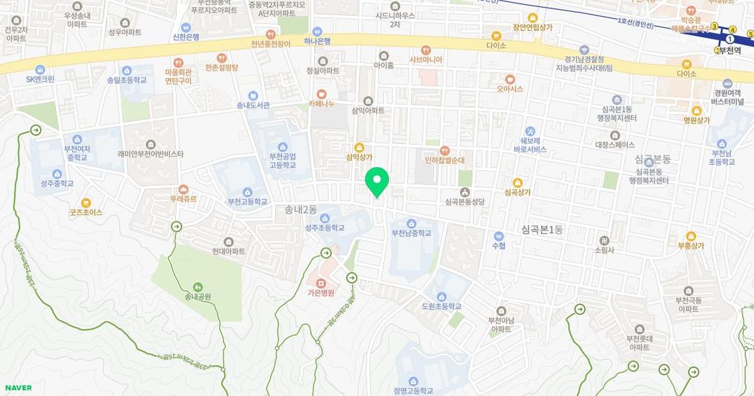 샛별유치원 위치 지도