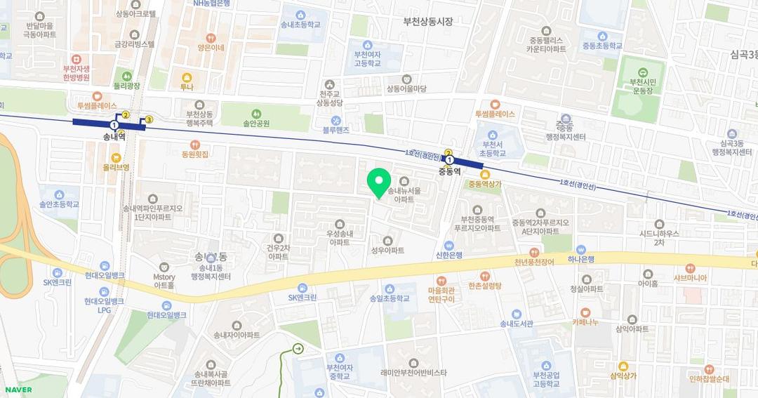 열린유치원 위치 지도