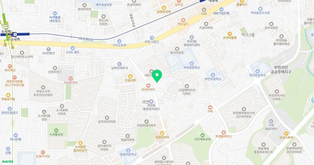 삼오유치원 위치 지도