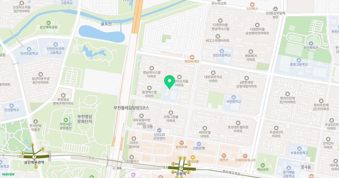 석천초등학교병설유치원 위치 지도