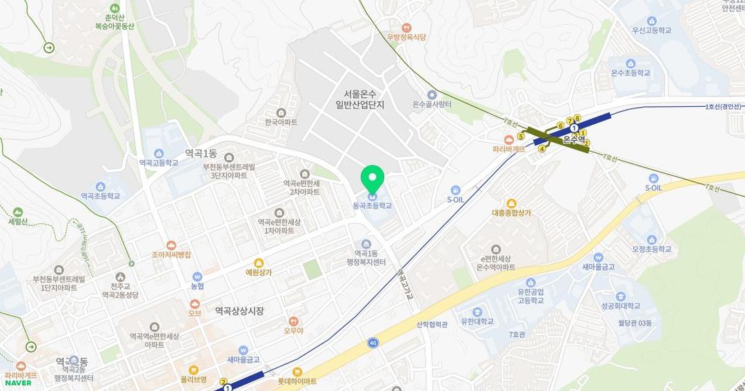 동곡초등학교병설유치원 위치 지도