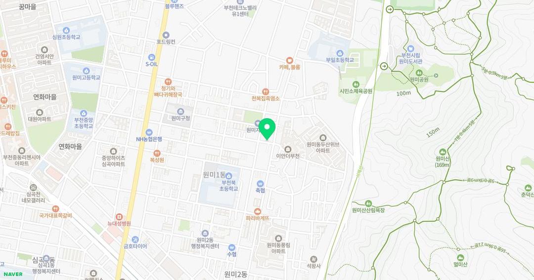 반석유치원 위치 지도
