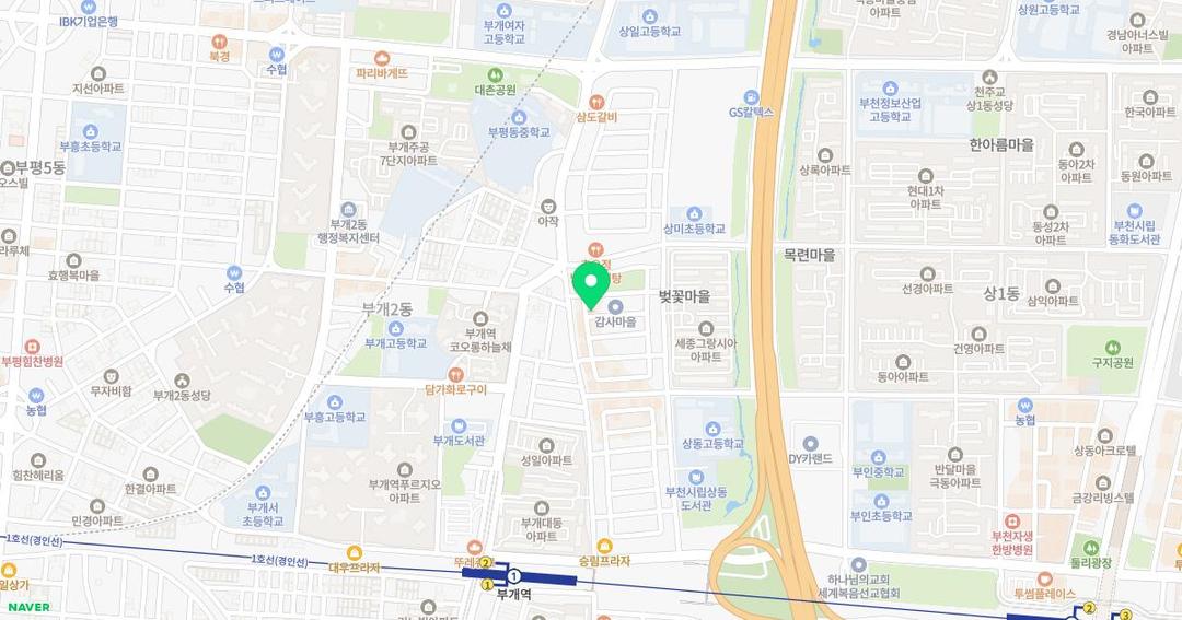 예아뜨유치원 위치 지도