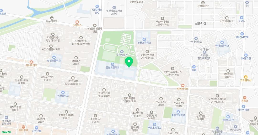 부천중원초등학교병설유치원 위치 지도