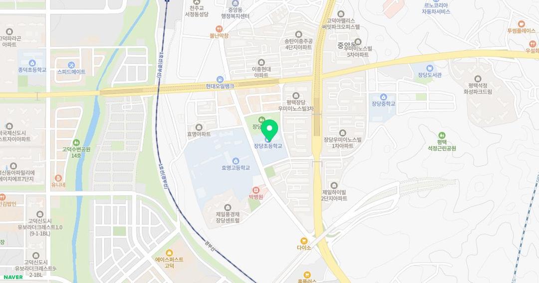 장당초등학교병설유치원 위치 지도