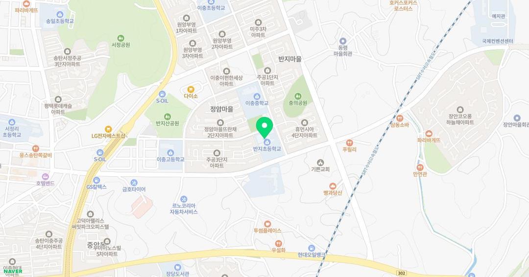 반지초등학교병설유치원 위치 지도