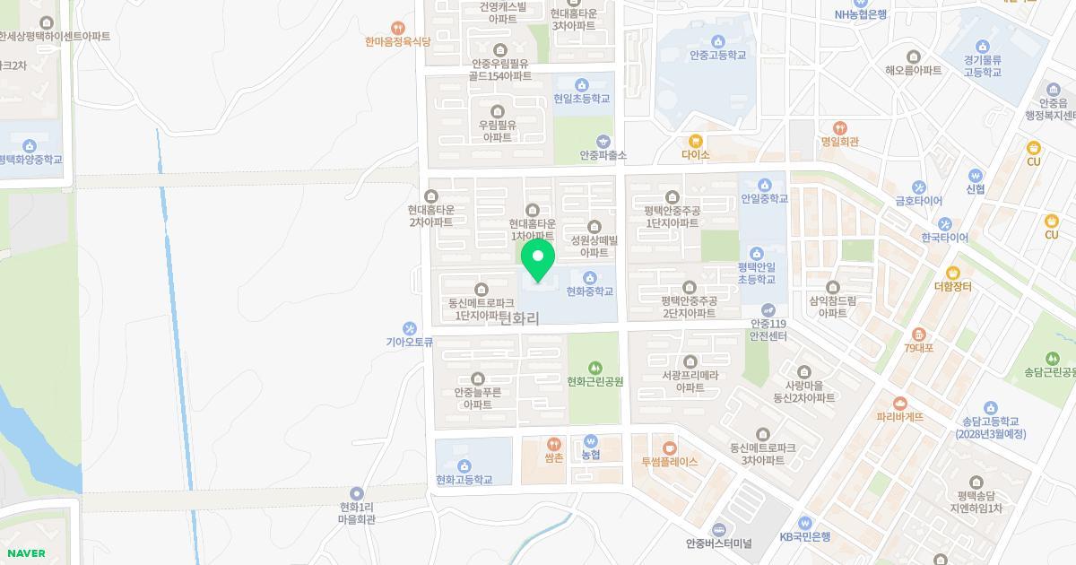 현화초등학교병설유치원 위치 지도