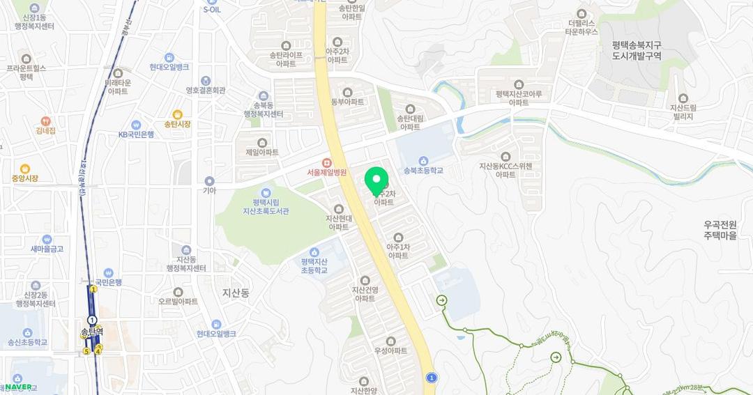 유진유치원 위치 지도