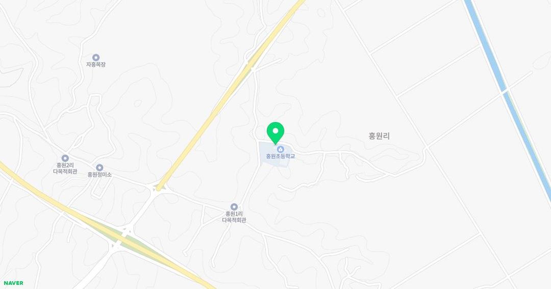 홍원초등학교병설유치원 위치 지도