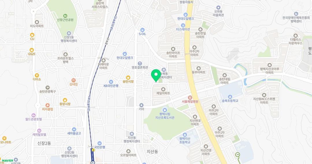 동아유치원 위치 지도