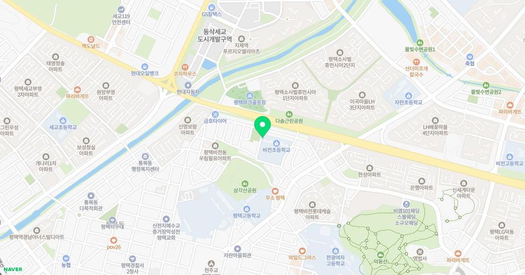 비전초등학교병설유치원 위치 지도