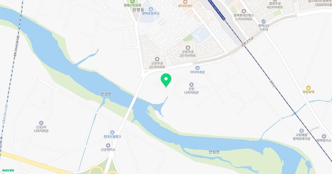 군문유치원 위치 지도