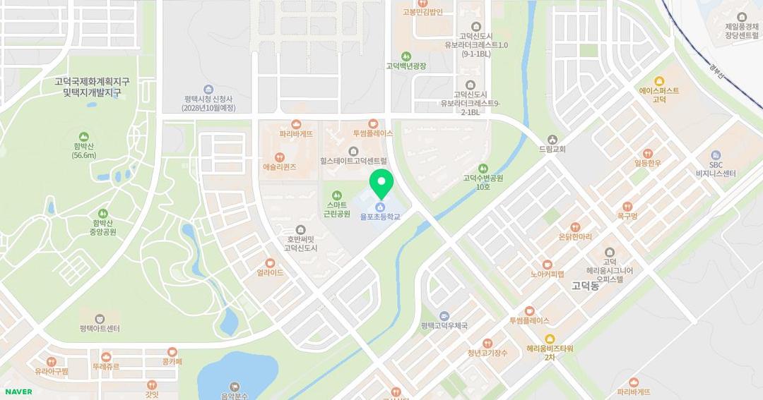 율포초등학교병설유치원 위치 지도