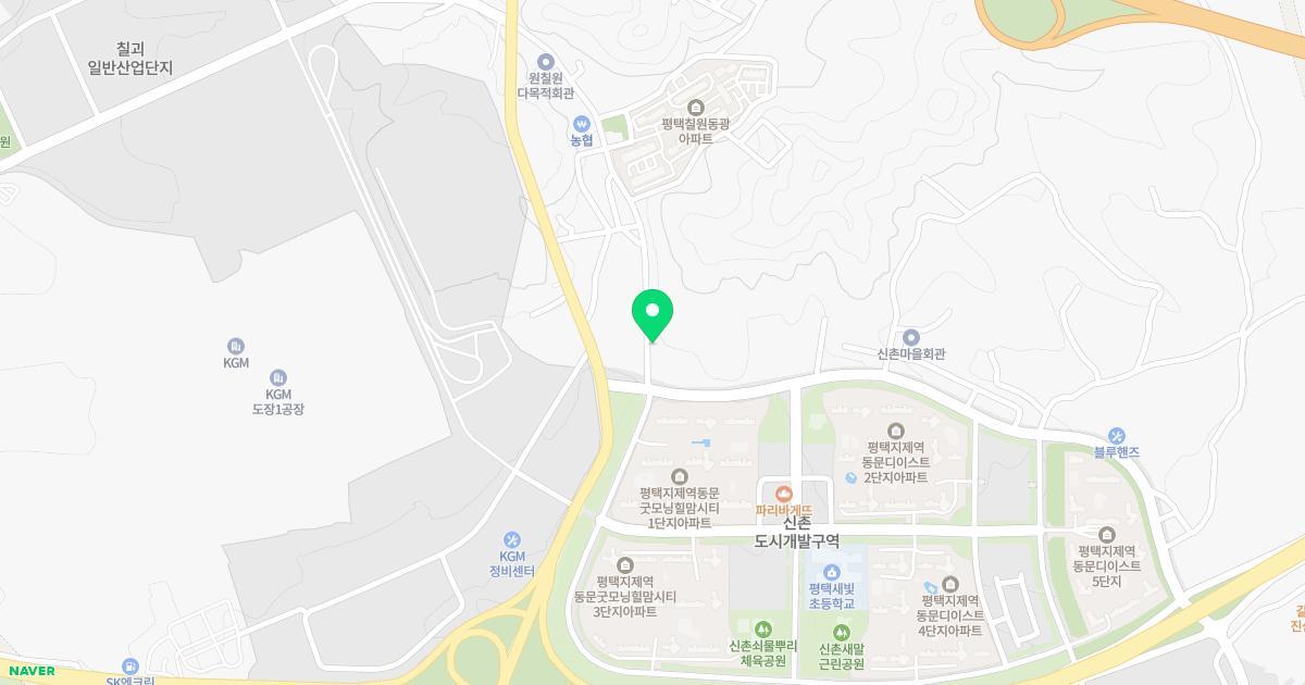 평택새빛초등학교병설유치원 위치 지도