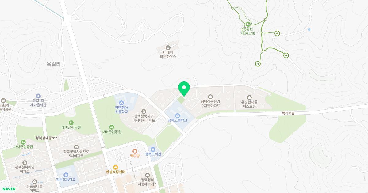 청북유치원 위치 지도