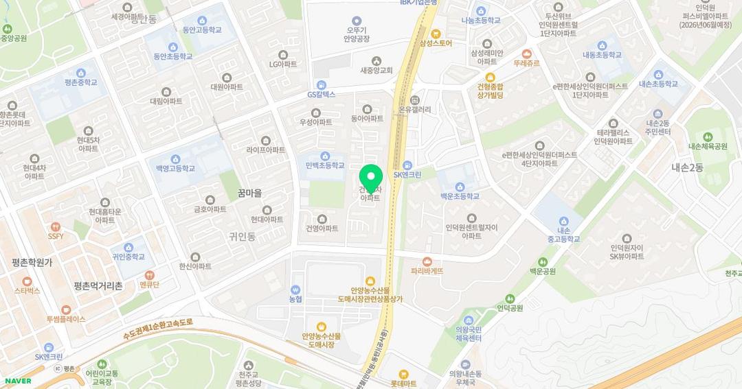 꿈마을유치원 위치 지도