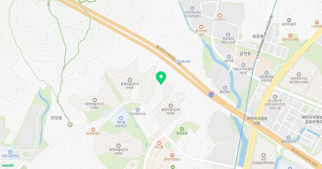 동편유치원 위치 지도