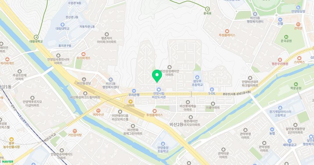 한별유치원 위치 지도