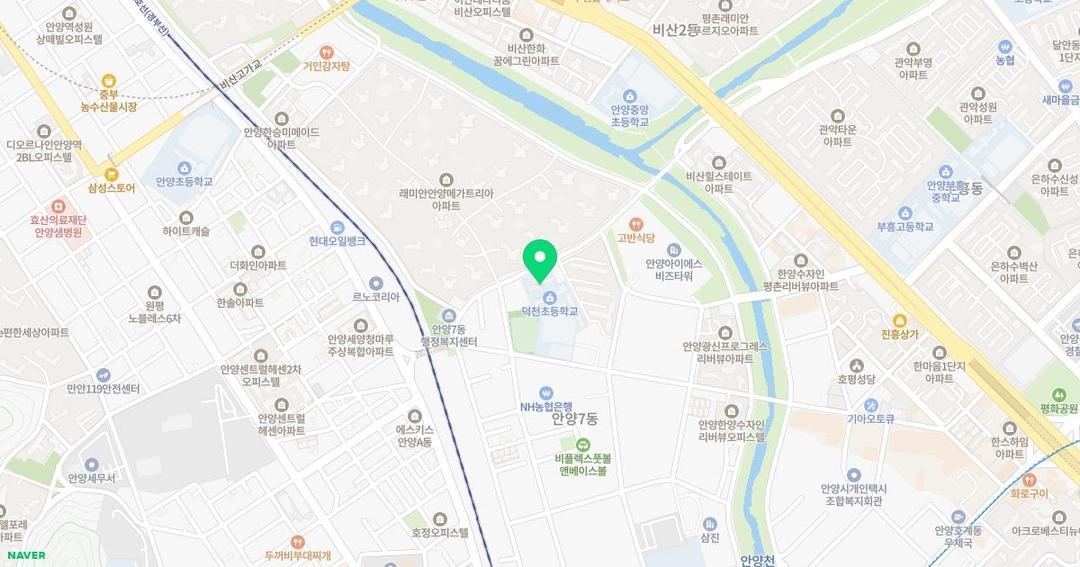 덕천초등학교병설유치원 위치 지도