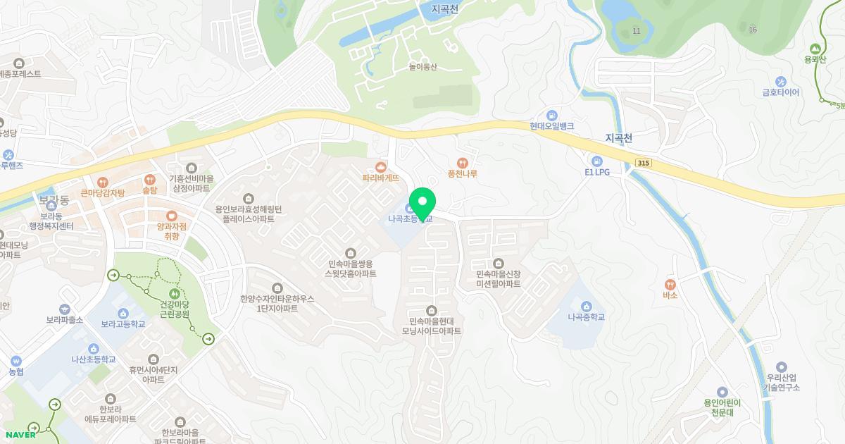 나곡초등학교병설유치원 위치 지도