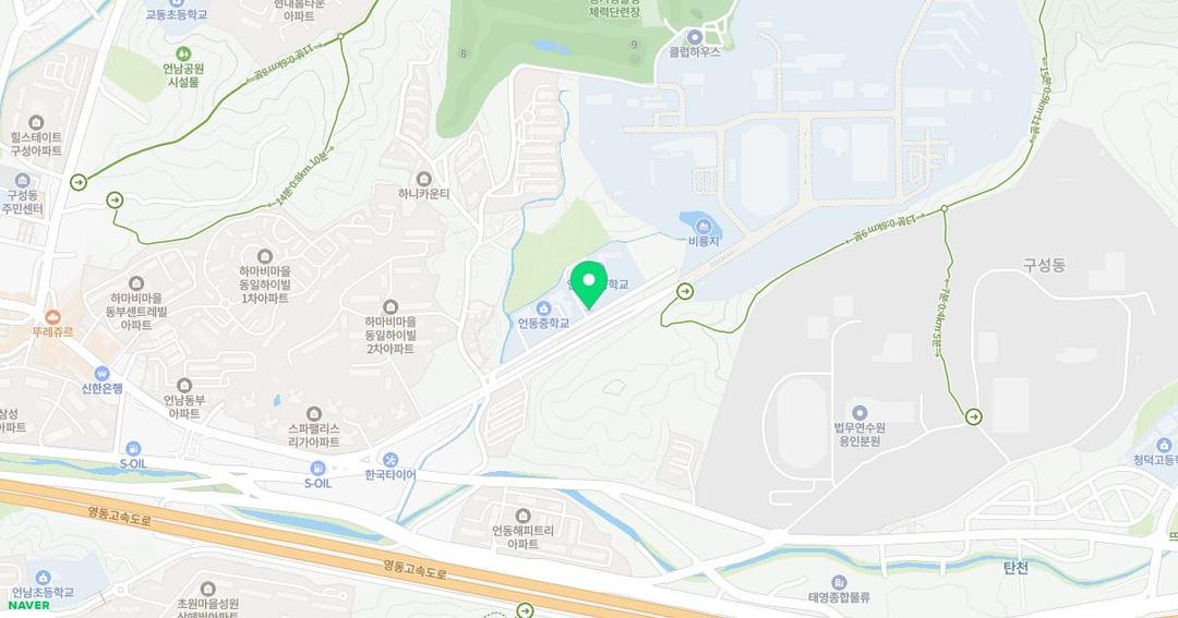 언동초등학교병설유치원 위치 지도