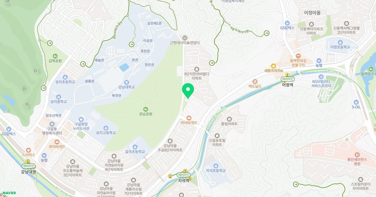 강남유치원 위치 지도