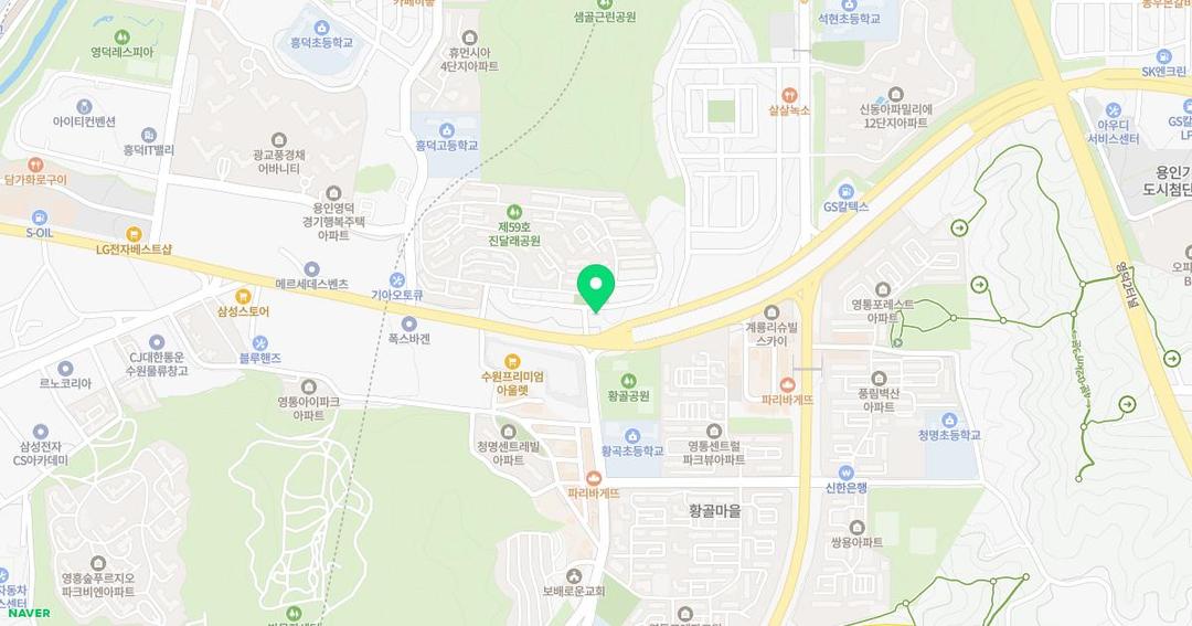 가람유치원 위치 지도