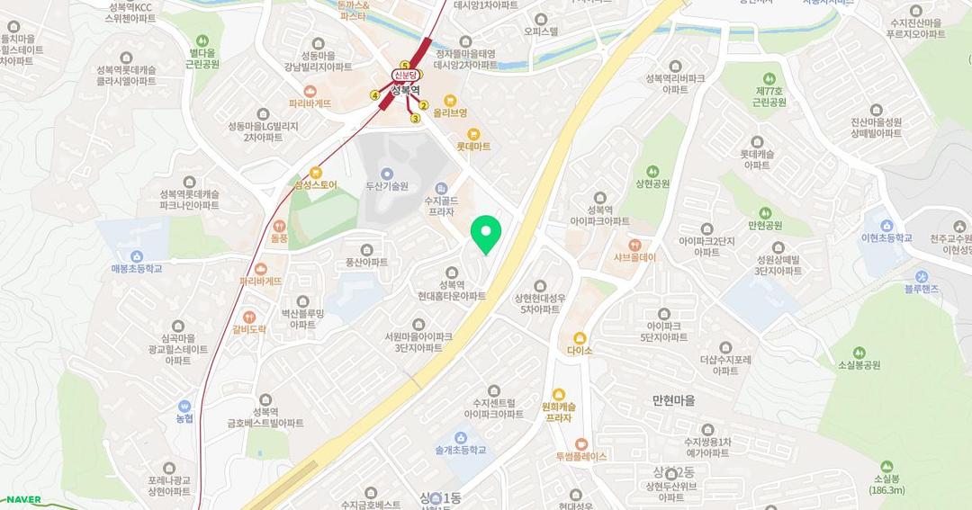 해나무유치원 위치 지도