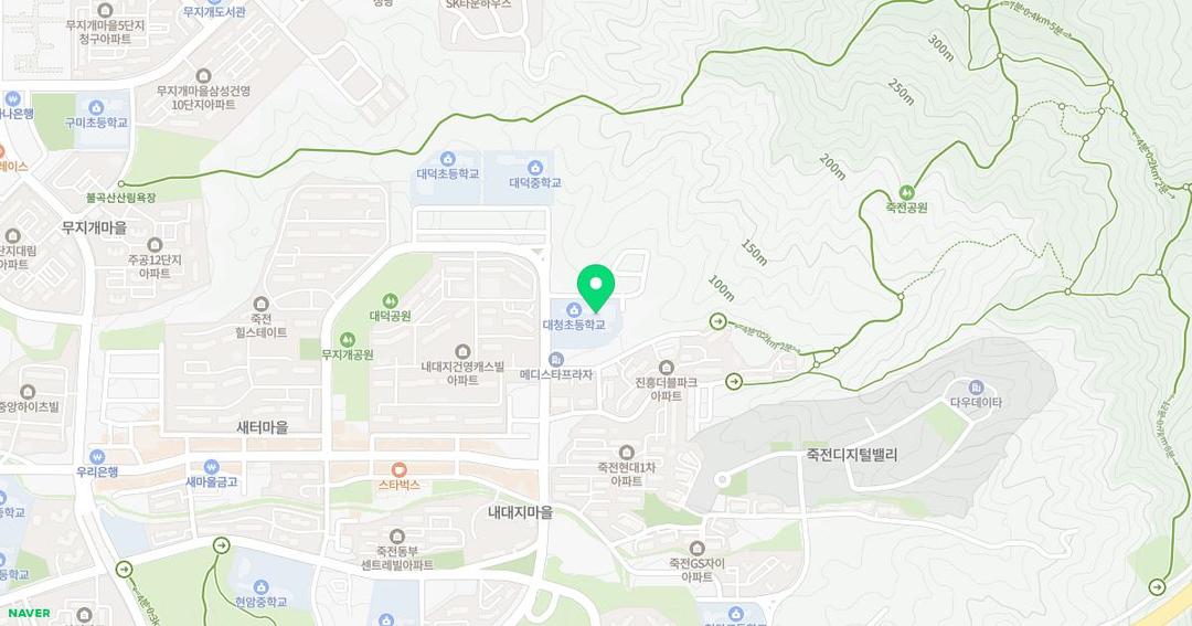 대청초등학교병설유치원 위치 지도