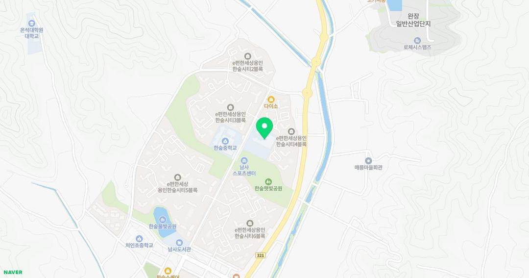 남곡초등학교병설유치원 위치 지도