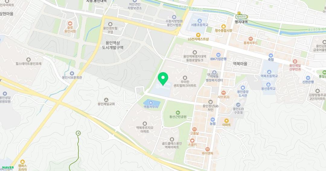 함박초등학교병설유치원 위치 지도