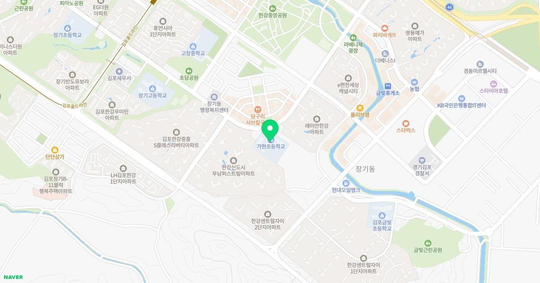 가현초등학교병설유치원 위치 지도