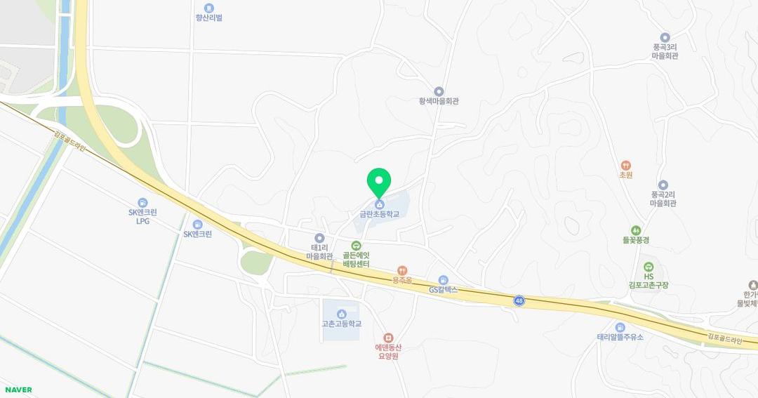 금란초등학교병설유치원 위치 지도