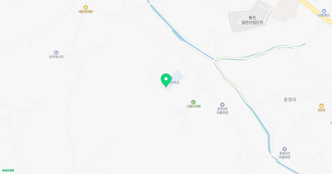 옹정초등학교병설유치원 위치 지도