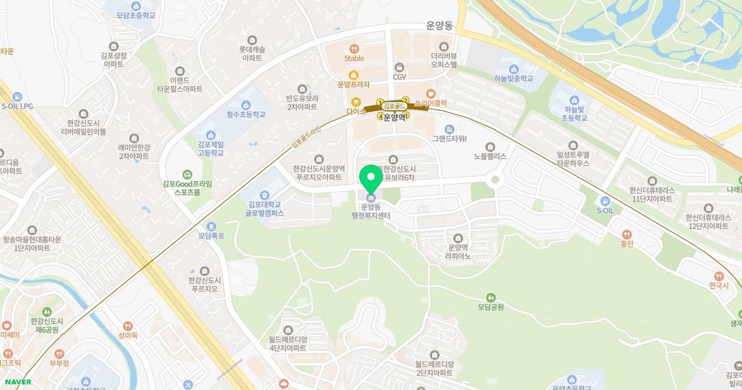 모담유치원 위치 지도