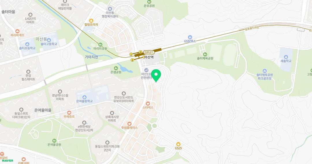 가현도담유치원 위치 지도