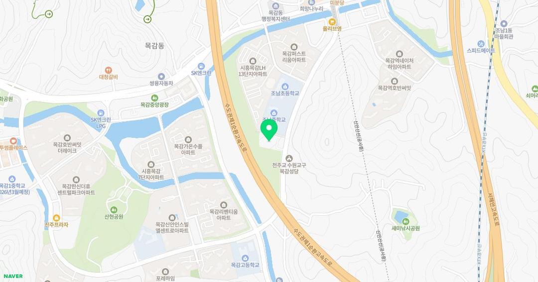 조남유치원 위치 지도